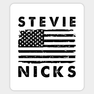 Retro American Flag Nicks Music Gift Sticker